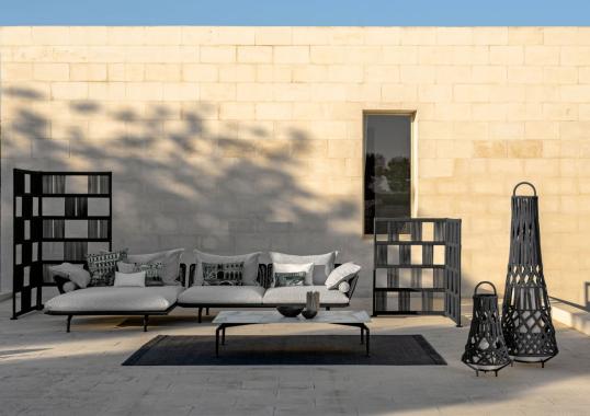 Уличный диван от фабрики Talenti модель CRUISE ALU MODULAR SOFA