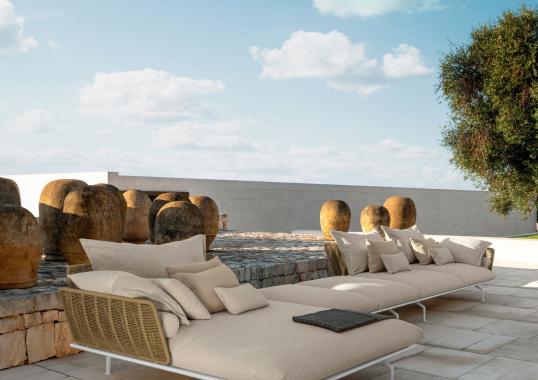 Уличный диван от фабрики Talenti модель CRUISE ALU MODULAR SOFA