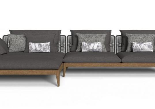 Уличный диван Talenti CRUISE TEAK MODULAR SOFA image 3