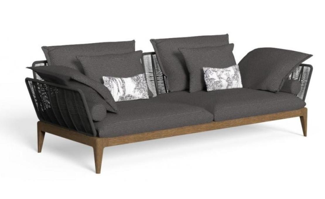 Уличный диван от фабрики Talenti модель CRUISE TEAK SOFA
