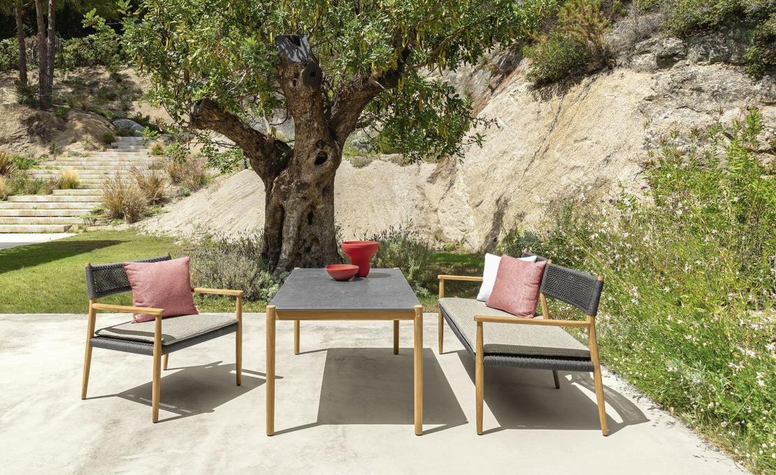 Уличный диван от фабрики Talenti модель DOLCEVITA LOVE SEAT