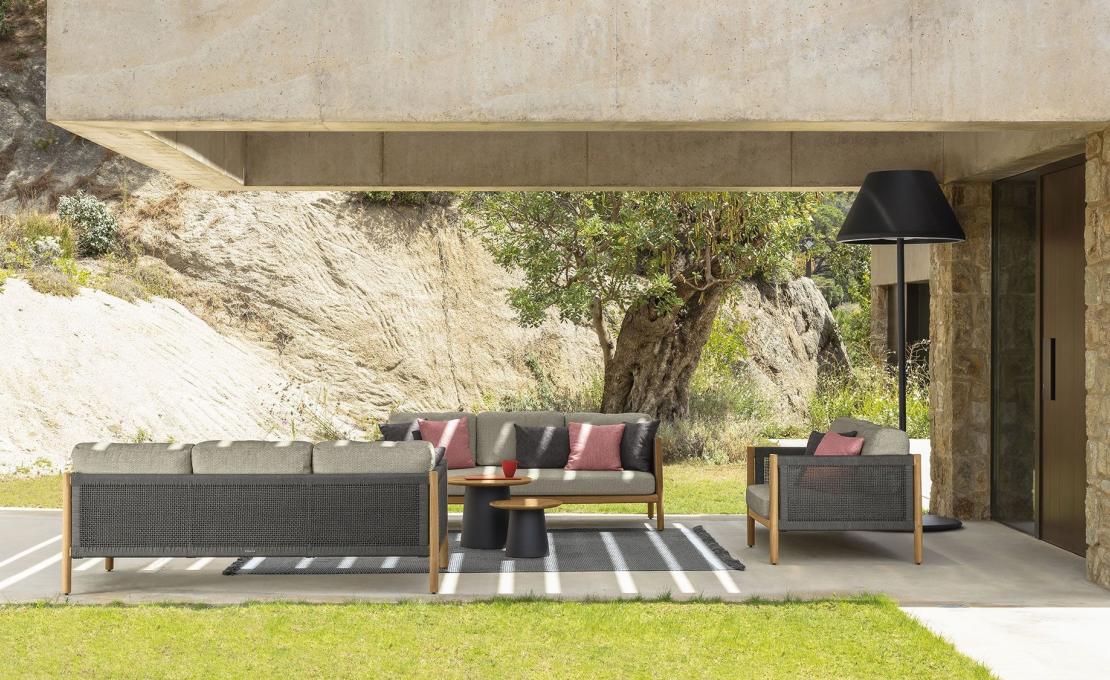Уличный диван от фабрики Talenti модель DOLCEVITA SOFA