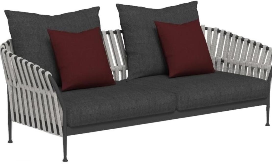 Уличный диван от фабрики Talenti модель FRAME SOFA TALENTI