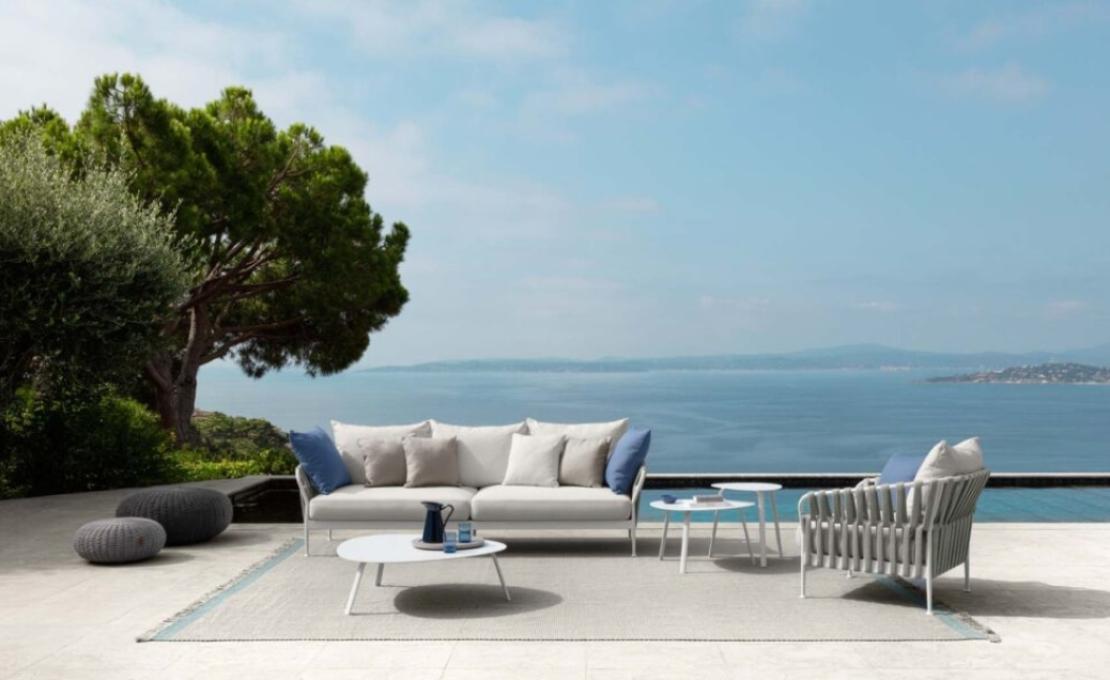 Уличный диван от фабрики Talenti модель FRAME SOFA TALENTI