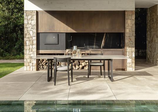 Уличный стол от фабрики Talenti модель EVER RECTANGULAR TABLE