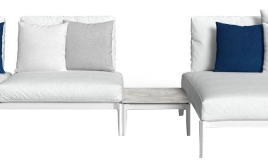 Уличный диван от фабрики Talenti модель LEAF MODULAR SOFA