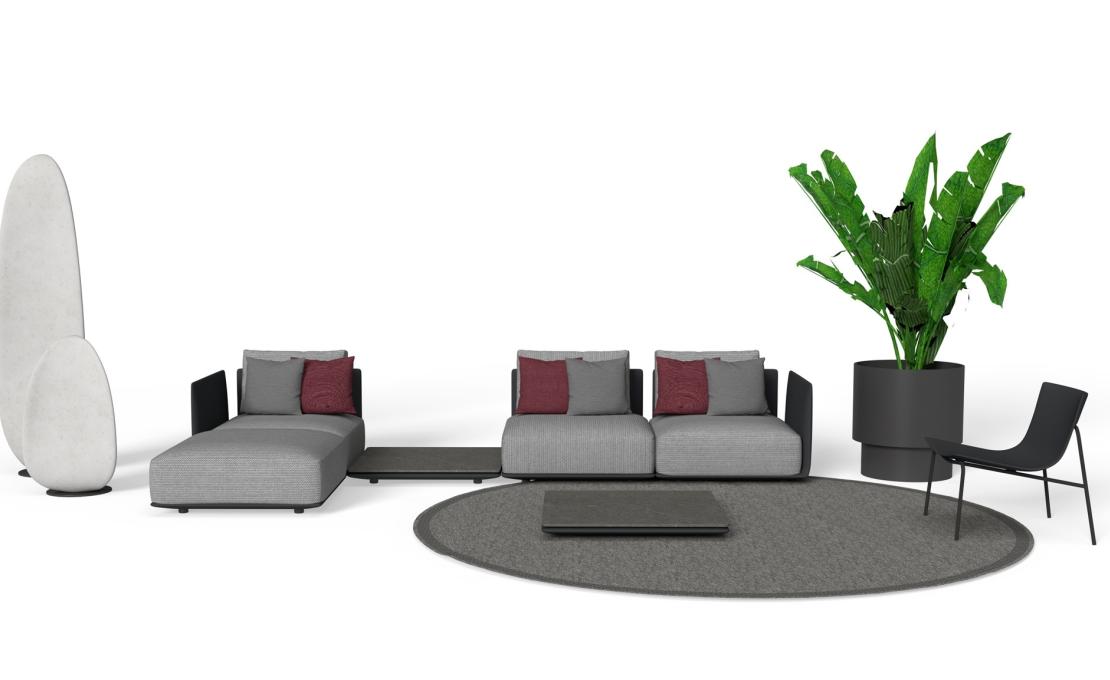 Уличный диван от фабрики Talenti модель Malè Modular Sofa