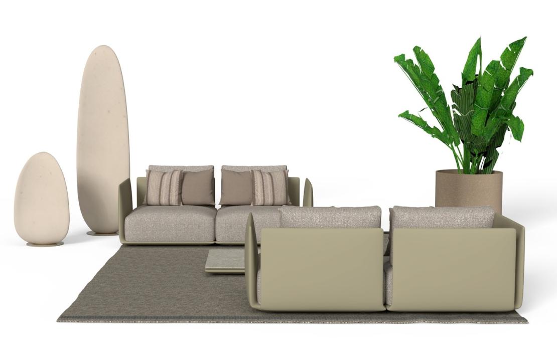 Уличный диван от фабрики Talenti модель Malè Modular Sofa