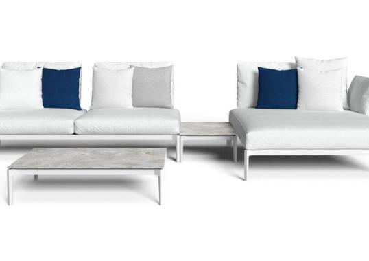 Уличный диван от фабрики Talenti модель LEAF MODULAR SOFA