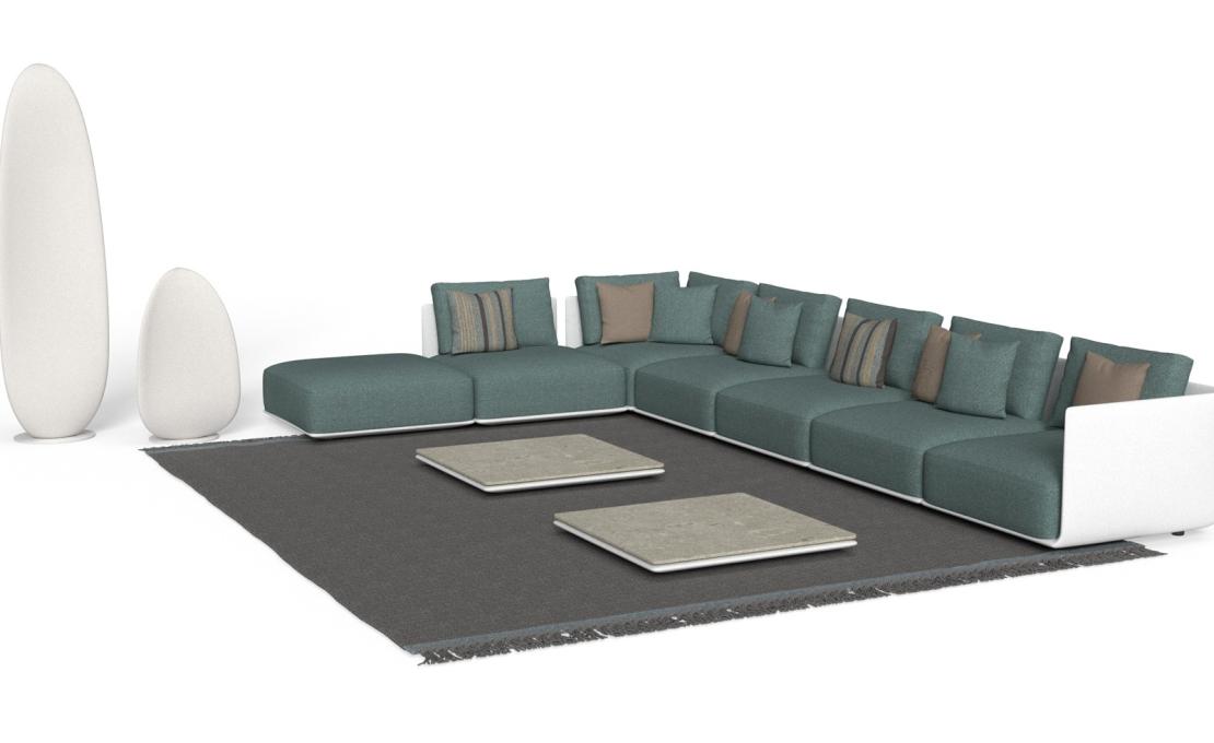 Уличный диван от фабрики Talenti модель Malè Modular Sofa