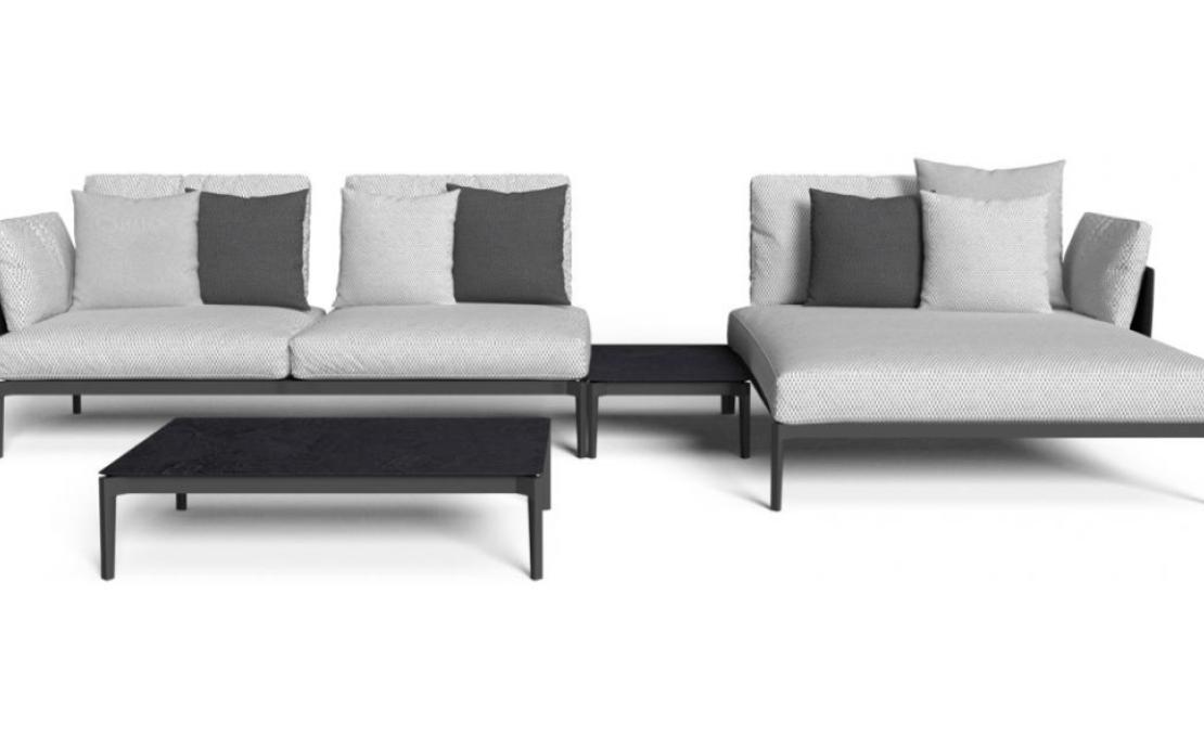 Уличный диван от фабрики Talenti модель LEAF MODULAR SOFA