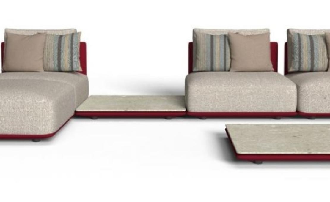 Уличный диван от фабрики Talenti модель Malè Modular Sofa