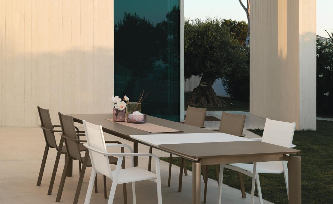 Уличный стол от фабрики Talenti модель Milo Alu Dining Table