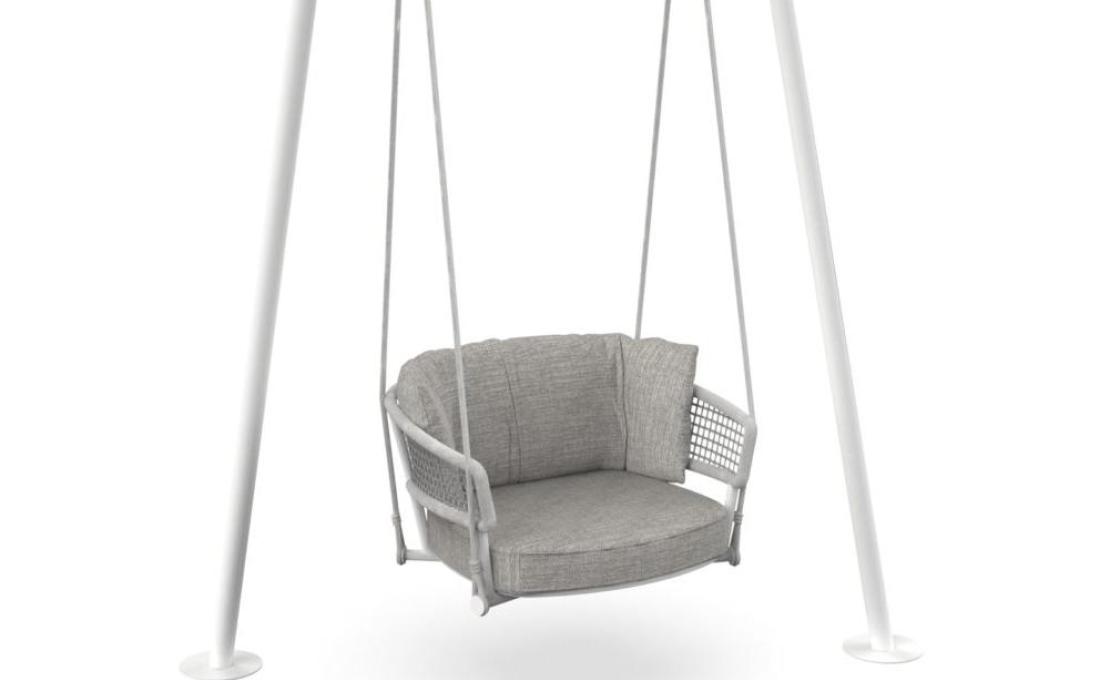 Уличные Подвесная Стул от фабрики Talenti модель MOON ALU SWING