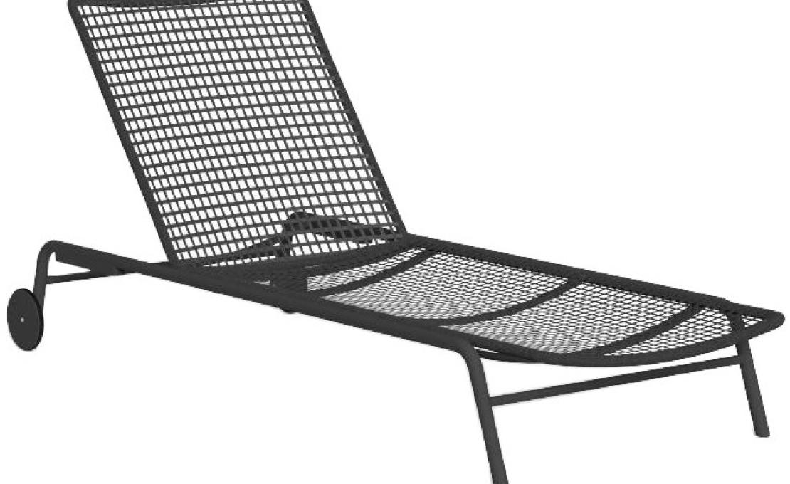 Шезлонг уличныйот фабрики Talenti модель MOON ALU SUN LOUNGER