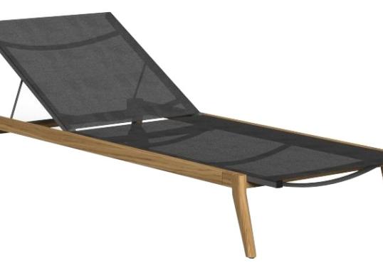 Шезлонг уличный Talenti MOON TEAK SUNBED image 1