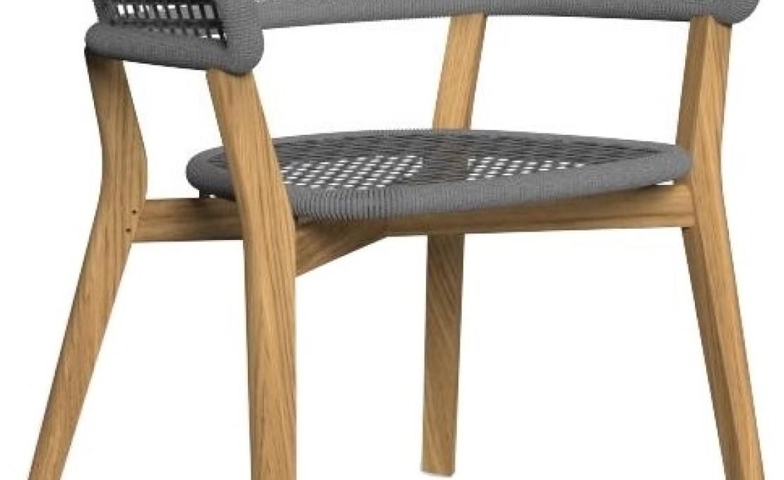Уличный стул от фабрики Talenti модель MOON TEAK 