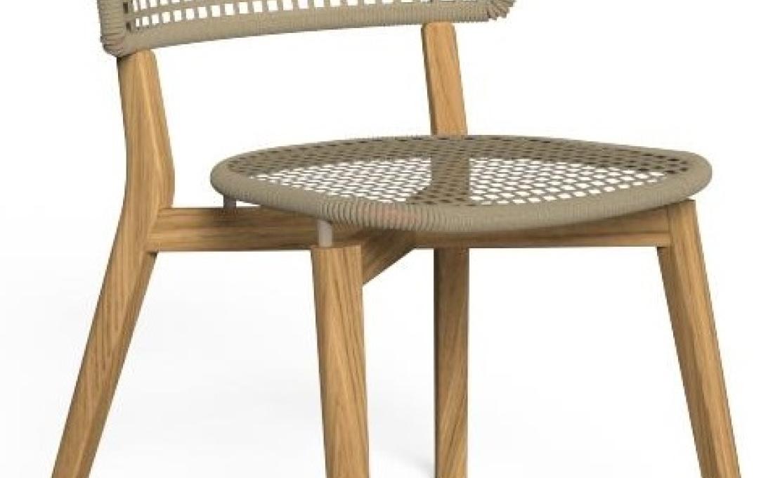 Уличный стул от фабрики Talenti модель MOON TEAK 