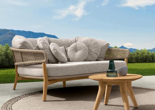 Уличный стол Talenti MOON TEAK WOOD COFFEE TABLE image 5