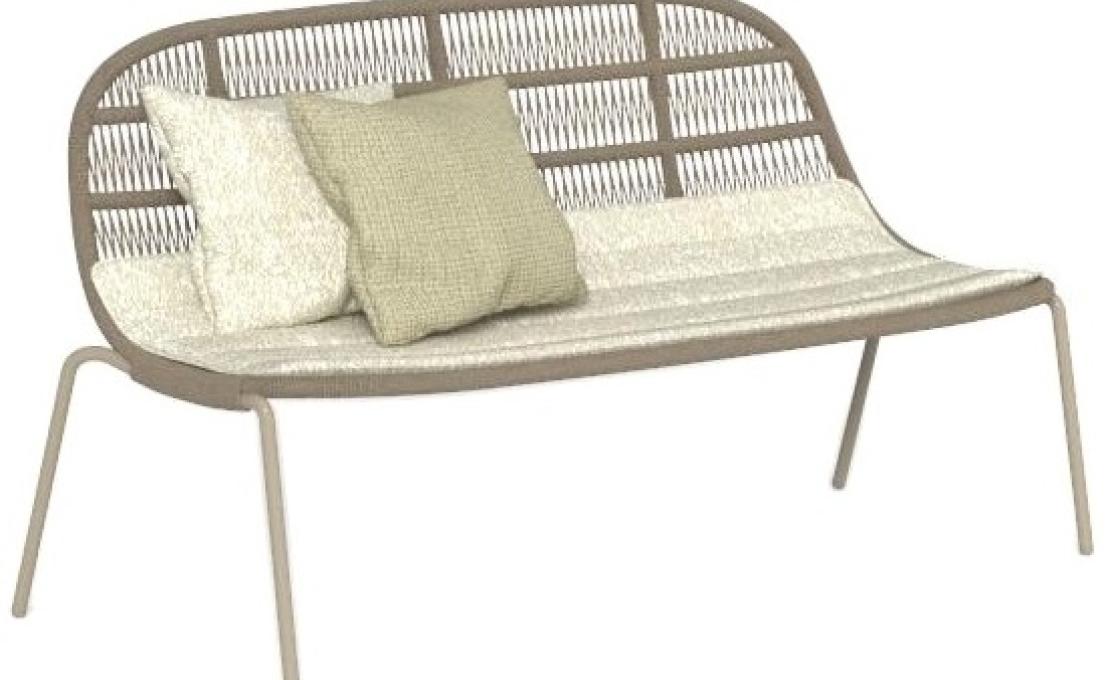 Уличный диван от фабрики Talenti модель PANAMA LOVE SEAT SOFA