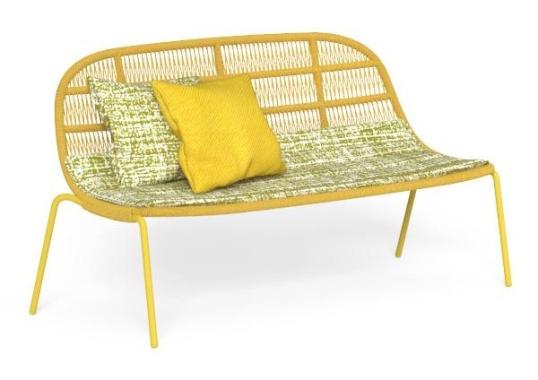 Уличный диван от фабрики Talenti модель PANAMA LOVE SEAT SOFA