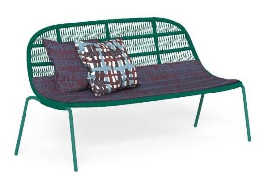 Уличный диван от фабрики Talenti модель PANAMA LOVE SEAT SOFA