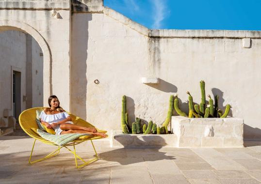 Уличное кресло от фабрики Talenti модель PANAMA RELAX ARM