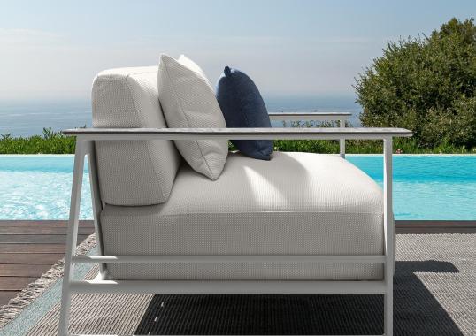 Уличный диван от фабрики Talenti модель RIVIERA SOFA