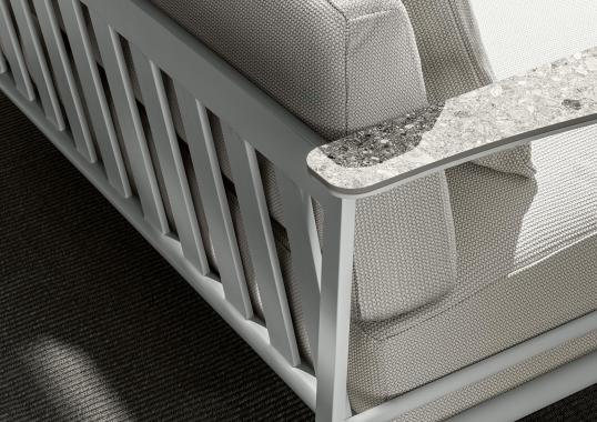 Уличный диван от фабрики Talenti модель RIVIERA SOFA
