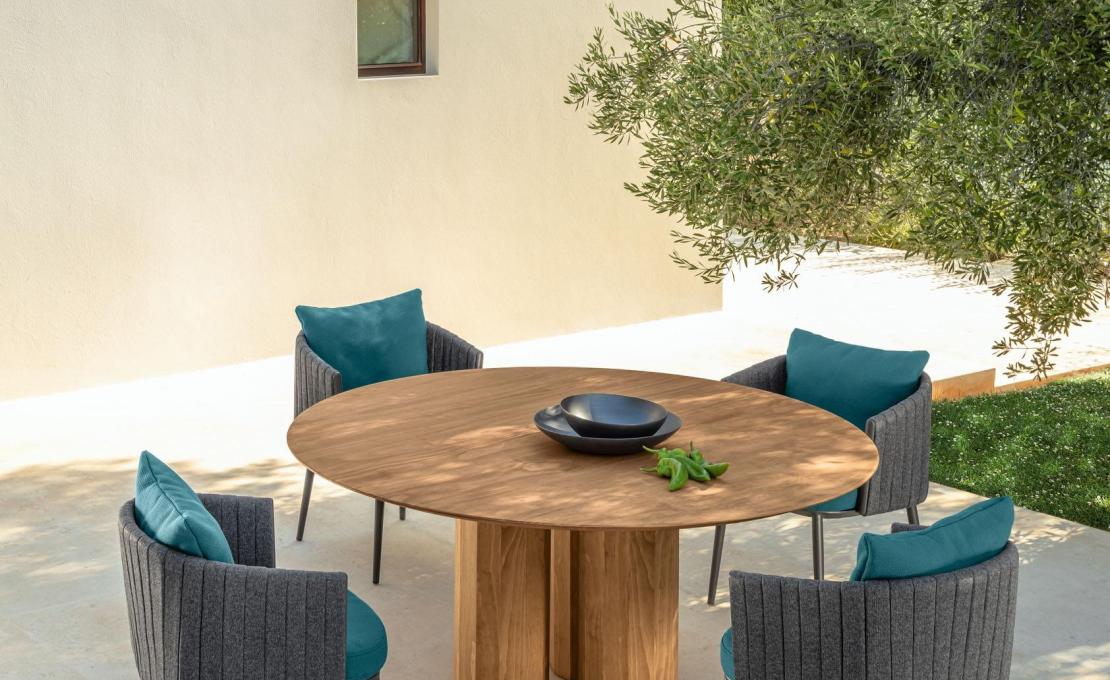 Уличный стол от фабрики Talenti модель SALINAS TEAK TABLE