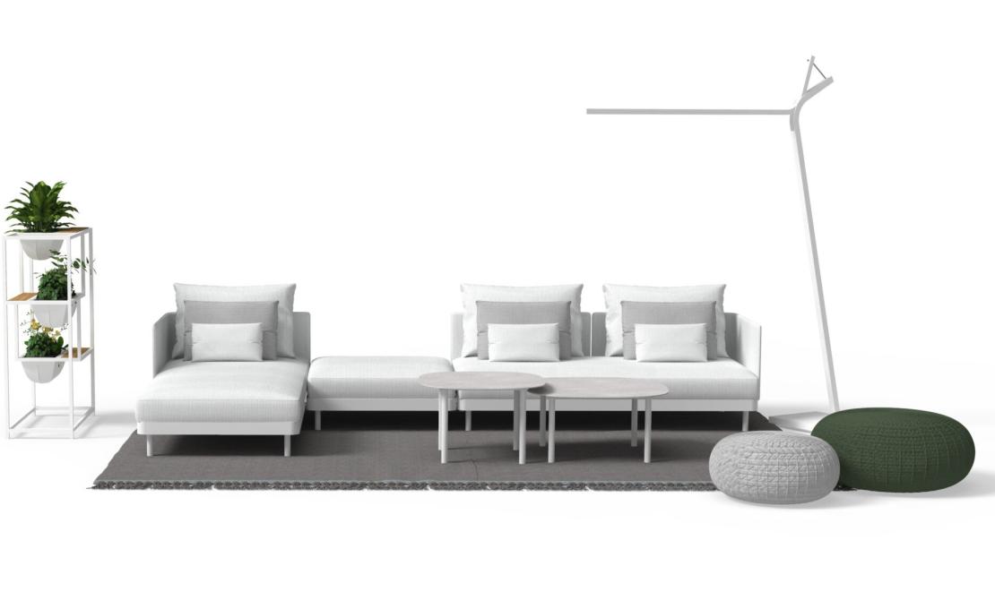 Уличный диван от фабрики Talenti модель Slam Modular Sofa
