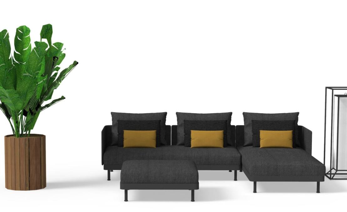 Уличный диван от фабрики Talenti модель Slam Modular Sofa