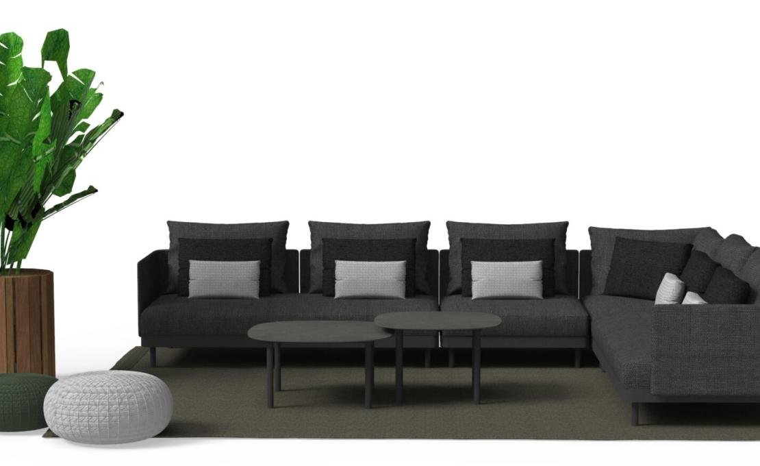 Уличный диван от фабрики Talenti модель Slam Modular Sofa