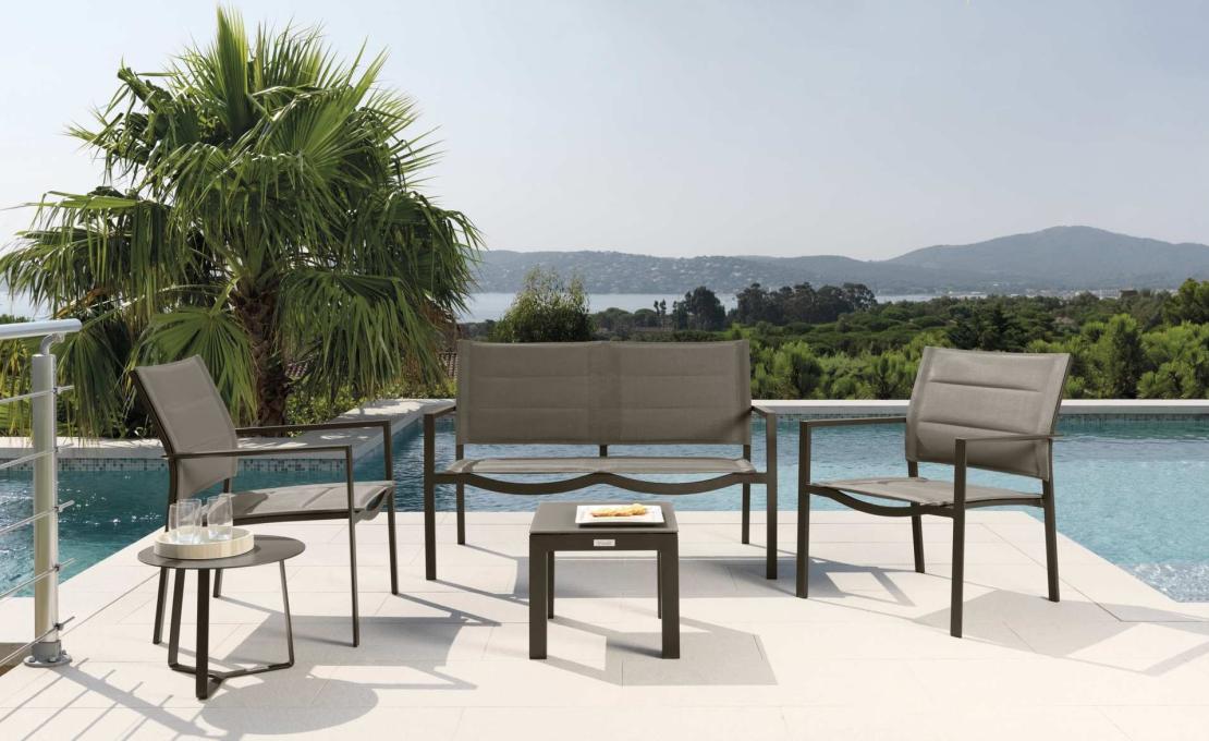 Уличный диван от фабрики Talenti модель TOUCH LIVING SOFA