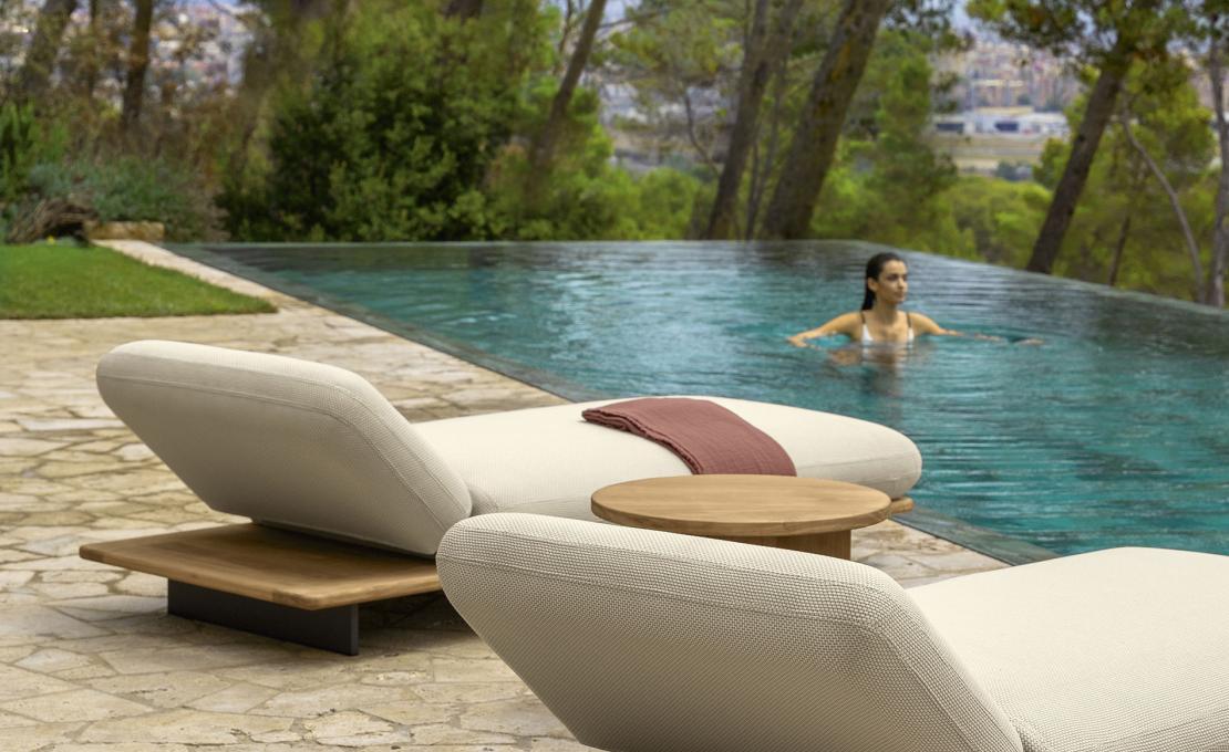 Шезлонг уличныйот фабрики Talenti модель VENICE SUNBED