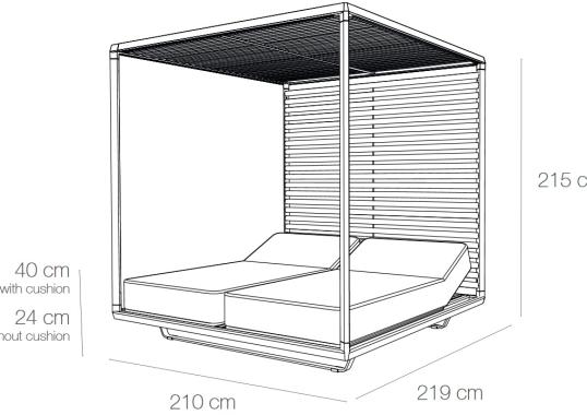 Уличная кушетка Tribù PAVILIONDAYBED image 5