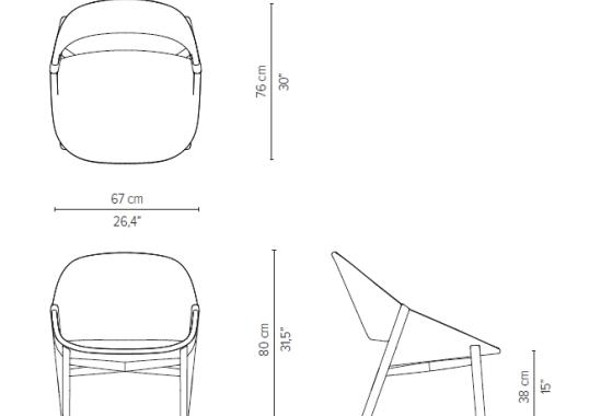 Кресло уличное Tribù 025/ELIOEASYCHAIR image 2