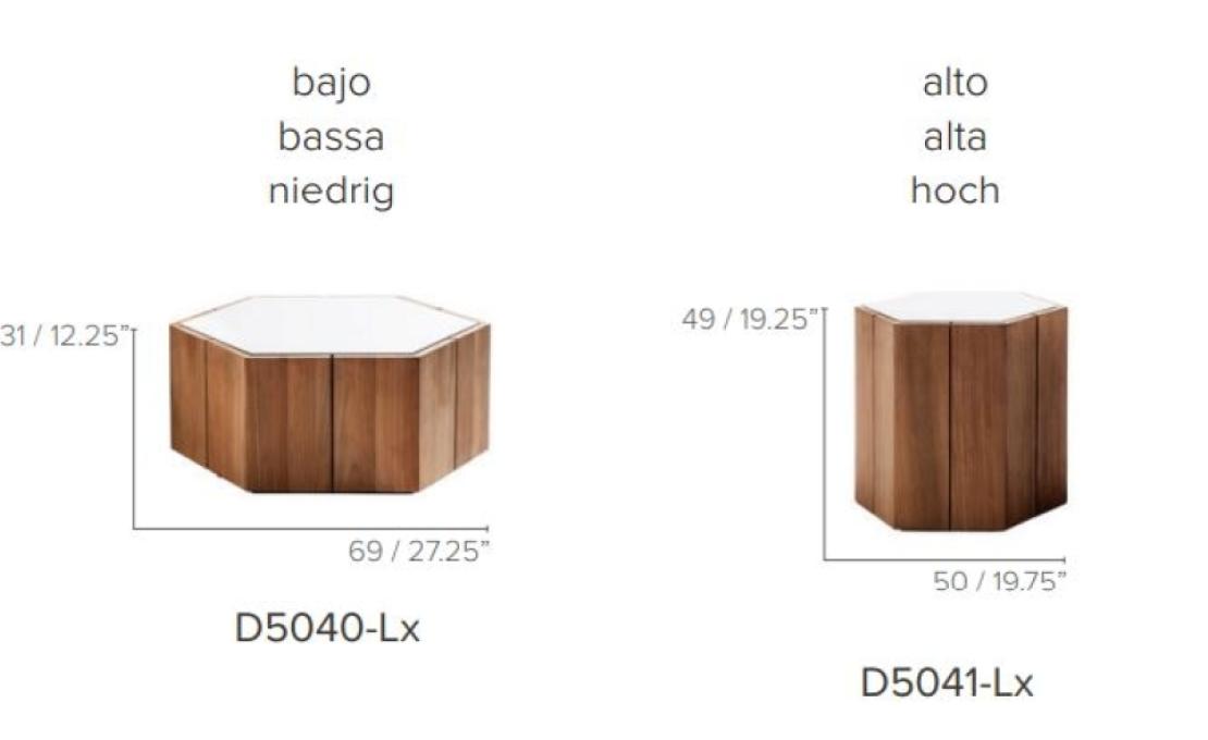 Уличный стол от фабрики Tribù модель D504/HEXAGONTABLE