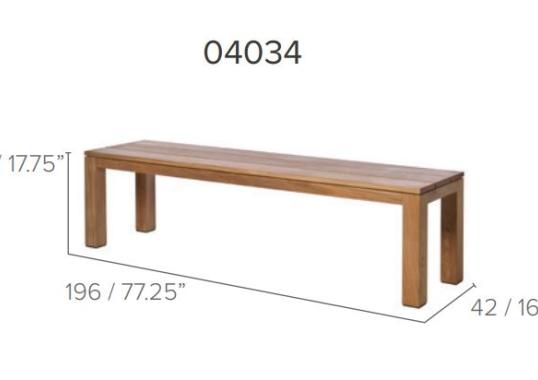 Уличная банкетка Tribù 04034/KOSTEAKBENCH image 2