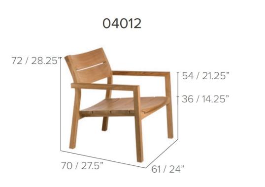 Кресло уличное Tribù 04012/KOSTEAKEASYCHAIR image 2