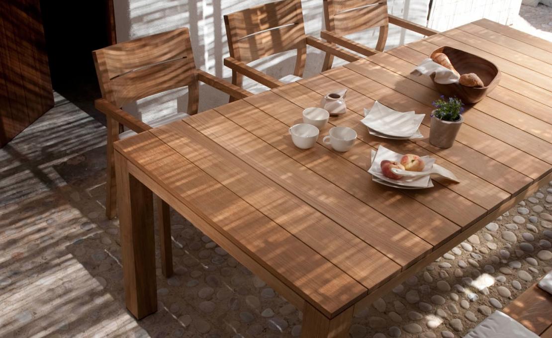 Уличный стол от фабрики Tribù модель 040/KOSTEAKTABLE