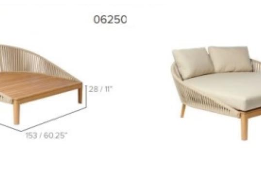 Уличная кушетка от фабрики Tribù модель 0625/MOODLOUNGEBED
