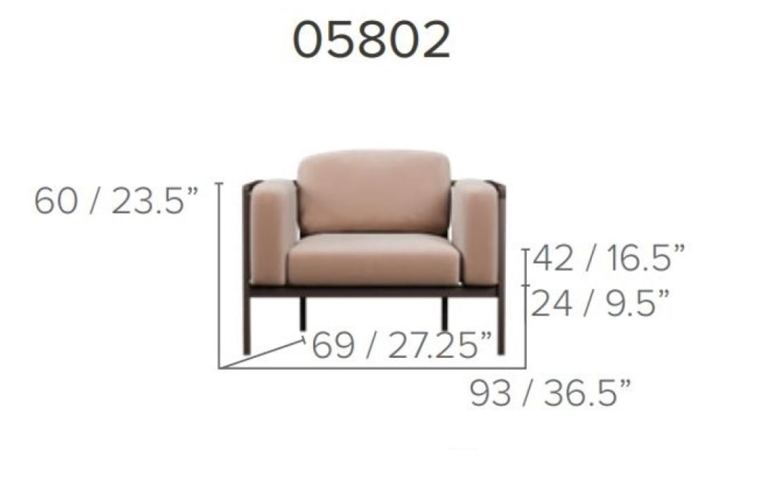 Уличное кресло от фабрики Tribù модель 05802/NATALALUARM
