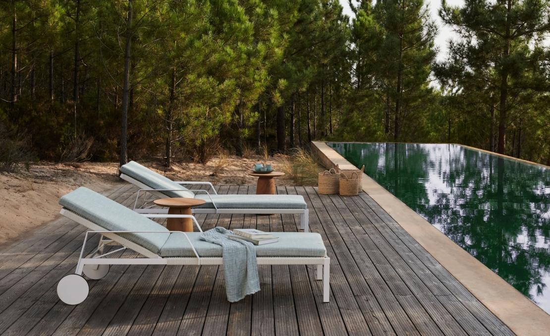 Шезлонг уличныйот фабрики Tribù модель 01940/NODISUNLOUNGER