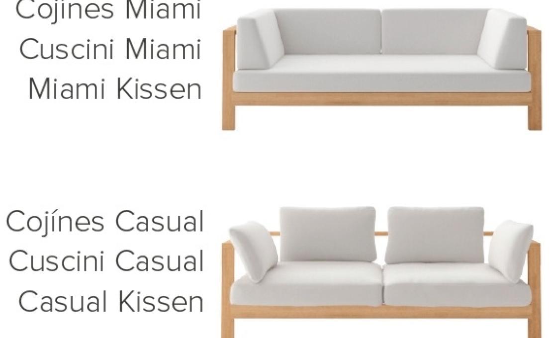 Уличный диван от фабрики Tribù модель PURESOFATEAK/SOFA