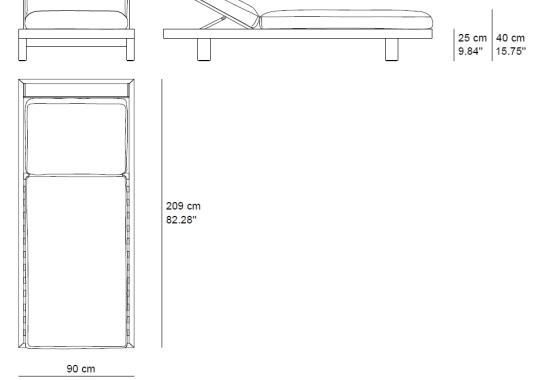 Уличная кушетка Tribù PURE/SUNLOUNGER image 2