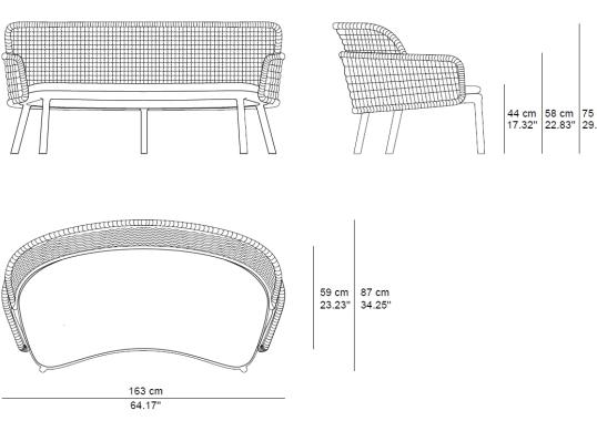 Уличная банкетка Tribù SURO/BENCH image 2