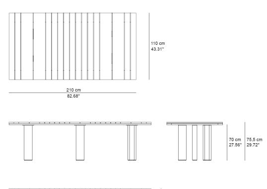 Уличный стол Tribù SURO/TABLE image 2