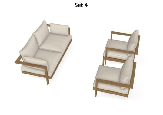 Уличный диван от фабрики Tribù модель PURESOFATEAK/SOFA