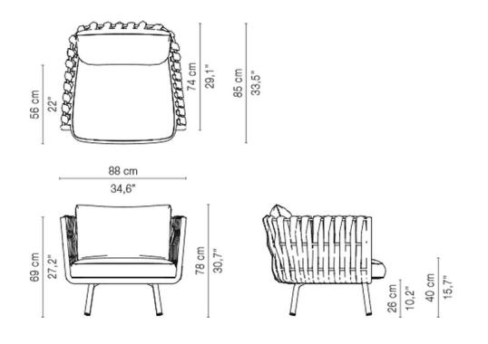 Кресло уличное Tribù 05317/TOSCAARMCHAIR image 2